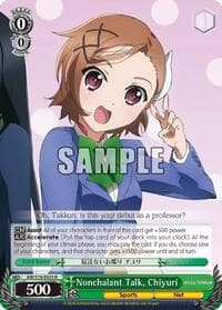 Nonchalant Talk, Chiyuri - Accel World - Weiss Schwarz card