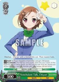 Nonchalant Talk, Chiyuri (SR) - Accel World - Weiss Schwarz card