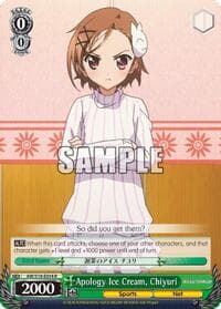 Apology Ice Cream, Chiyuri - Accel World - Weiss Schwarz card