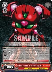 Emotional Scarlet Rain - Accel World - Weiss Schwarz card