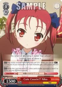Cute Cousin!? Niko (RRR) - Accel World - Weiss Schwarz card