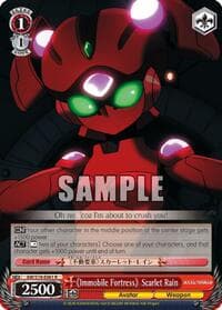 "Immobile Fortress" Scarlet Rain - Accel World - Weiss Schwarz card