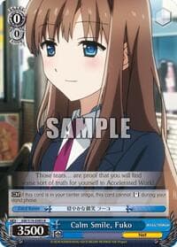 Calm Smile, Fuko - Accel World - Weiss Schwarz card