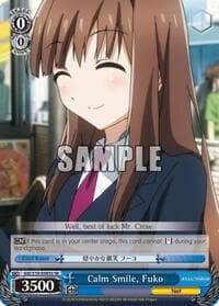Calm Smile, Fuko (SR) - Accel World - Weiss Schwarz card