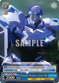 Reliable Partner, Cyan Pile - Accel World - Weiss Schwarz card