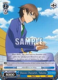 Glasses Character, Takumu - Accel World - Weiss Schwarz card