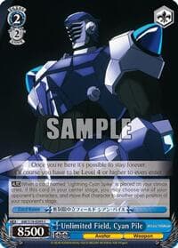 Unlimited Field, Cyan Pile - Accel World - Weiss Schwarz card