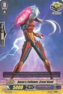 Amon's Follower, Cruel Hand - Promo Cards - Cardfight Vanguard card