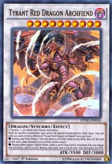 Tyrant Red Dragon Archfiend - Duelist Pack: Dimensional Guardians - YuGiOh card