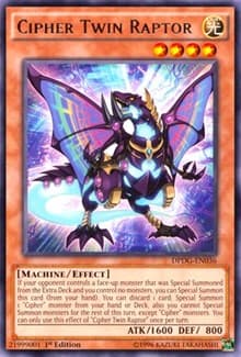 Cipher Twin Raptor - Duelist Pack: Dimensional Guardians - YuGiOh card