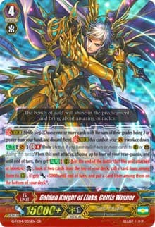 Golden Knight of Links, Celtis Winner - G-FC04: Fighters Collection 2017 - Cardfight Vanguard card