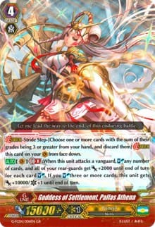 Goddess of Settlement, Pallas Athena - G-FC04: Fighters Collection 2017 - Cardfight Vanguard card