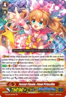 Festal Finale, Final Priscilla - G-FC04: Fighters Collection 2017 - Cardfight Vanguard card