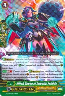 Witch Queen of Iniquity, Jeliddo - G-FC04: Fighters Collection 2017 - Cardfight Vanguard card