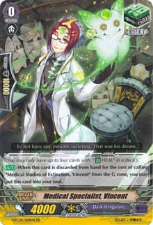 Medical Specialist, Vincent - G-FC04: Fighters Collection 2017 - Cardfight Vanguard card
