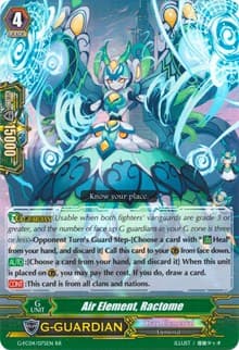 Air Element, Ractome - G-FC04: Fighters Collection 2017 - Cardfight Vanguard card