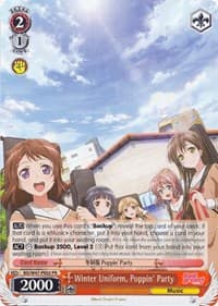 Winter Uniform, Poppin' Party - BanG Dream! - Weiss Schwarz card