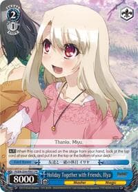 Holiday Together with Friends, Illya - Fate/kaleid liner PRISMA ILLYA DX - Weiss Schwarz card