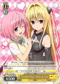 "Troubled Days" Momo & Yami - To Loveru Darkness 2nd - Weiss Schwarz card