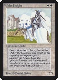 White Knight - Alpha Edition - Magic: The Gathering card