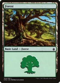 Forest (309) - Commander Anthology - Magic: The Gathering card