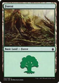 Forest (310) - Commander Anthology - Magic: The Gathering card