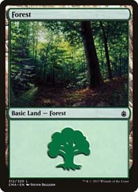 Forest (312) - Commander Anthology - Magic: The Gathering card