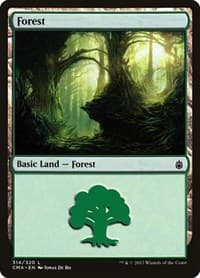 Forest (314) - Commander Anthology - Magic: The Gathering card