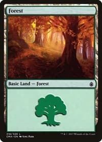 Forest (318) - Commander Anthology - Magic: The Gathering card