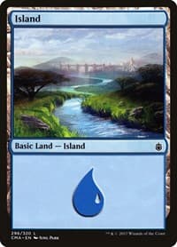 Island (296) - Commander Anthology - Magic: The Gathering card