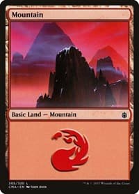 Mountain (305) - Commander Anthology - Magic: The Gathering card