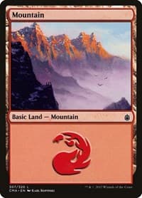 Mountain (307) - Commander Anthology - Magic: The Gathering card