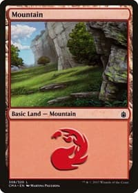 Mountain (308) - Commander Anthology - Magic: The Gathering card