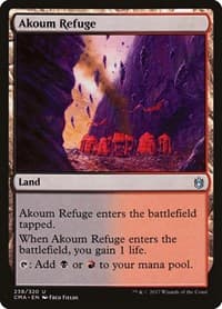 Akoum Refuge - Commander Anthology - Magic: The Gathering card