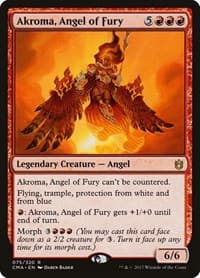 Akroma, Angel of Fury - Commander Anthology - Magic: The Gathering card