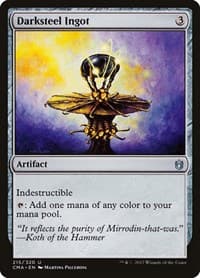 Darksteel Ingot - Commander Anthology - Magic: The Gathering card