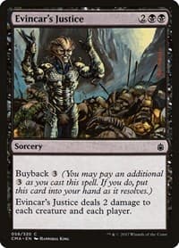 Evincar's Justice - Commander Anthology - Magic: The Gathering card