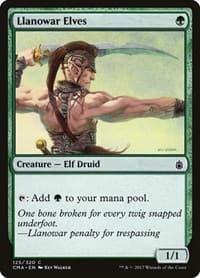 Llanowar Elves - Commander Anthology - Magic: The Gathering card