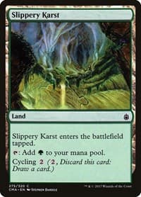 Slippery Karst - Commander Anthology - Magic: The Gathering card