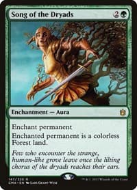 Song of the Dryads - Commander Anthology - Magic: The Gathering card