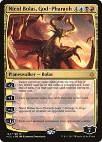 Nicol Bolas, God-Pharaoh - Hour of Devastation - Magic: The Gathering card