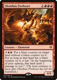Obsidian Fireheart - Archenemy: Nicol Bolas - Magic: The Gathering card