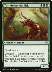 Turntimber Basilisk - Archenemy: Nicol Bolas - Magic: The Gathering card