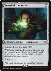 Sword of the Animist - Archenemy: Nicol Bolas - Magic: The Gathering card
