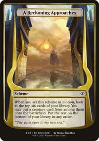 A Reckoning Approaches (Archenemy: Nicol Bolas) - Oversize Cards - Magic: The Gathering card