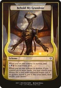 Behold My Grandeur (Archenemy: Nicol Bolas) - Oversize Cards - Magic: The Gathering card