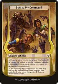 Bow to My Command (Archenemy: Nicol Bolas) - Oversize Cards - Magic: The Gathering card