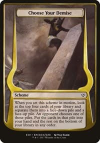 Choose Your Demise (Archenemy: Nicol Bolas) - Oversize Cards - Magic: The Gathering card