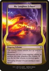 My Laughter Echoes (Archenemy: Nicol Bolas) - Oversize Cards - Magic: The Gathering card