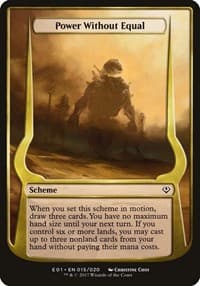 Power Without Equal (Archenemy: Nicol Bolas) - Oversize Cards - Magic: The Gathering card